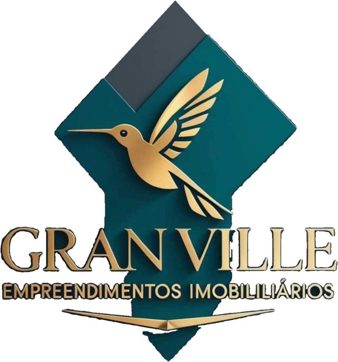 Marca d’água do logotipo oficial Granville Empreendimentos Imobiliários com beija-flor